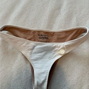 For Love And Lemons Cream Bikini Bottom